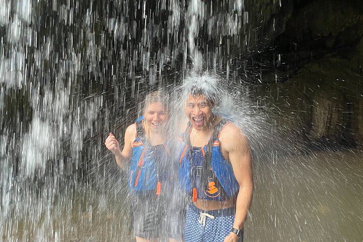 Charco Azul Cave, Waterfall and River Day Trip with 8 to 27 Foot Cliff Jumps (3/12)