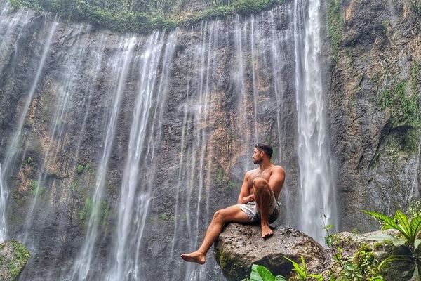 Tumpak Sewu Waterfall and Tetes Cave Day Tour from Surabaya, Private Car and Guide