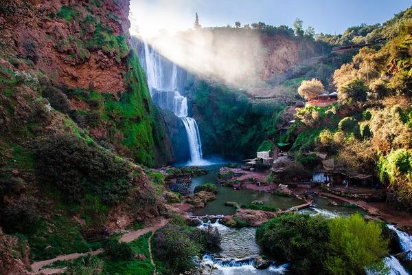Ouzoud Waterfalls Shared Day Trip from Marrakech with Orientation Walk and Free Time