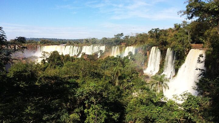 Iguassu Falls from Foz do Iguacu: Argentine Upper Circuit, Optional Brazil Side (4/11)