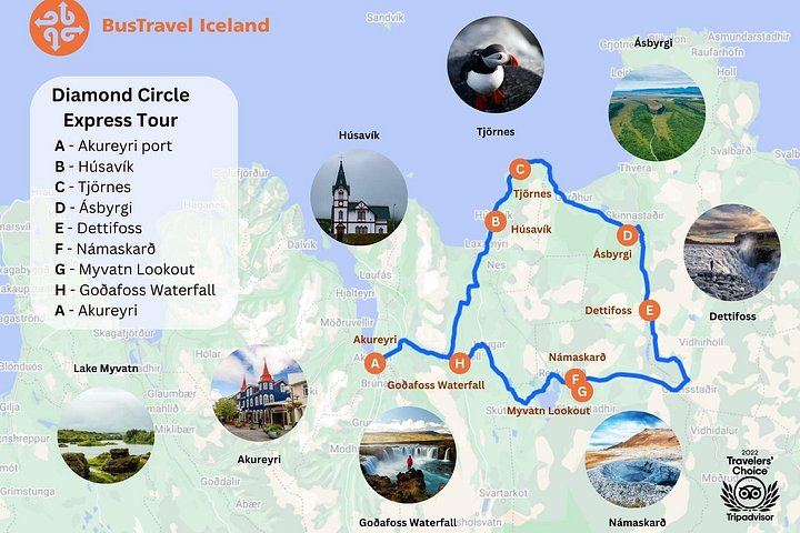 Diamond Circle from Akureyri: Godafoss, Dettifoss, Asbyrgi and Husavik with Lunch Pack (2/9)