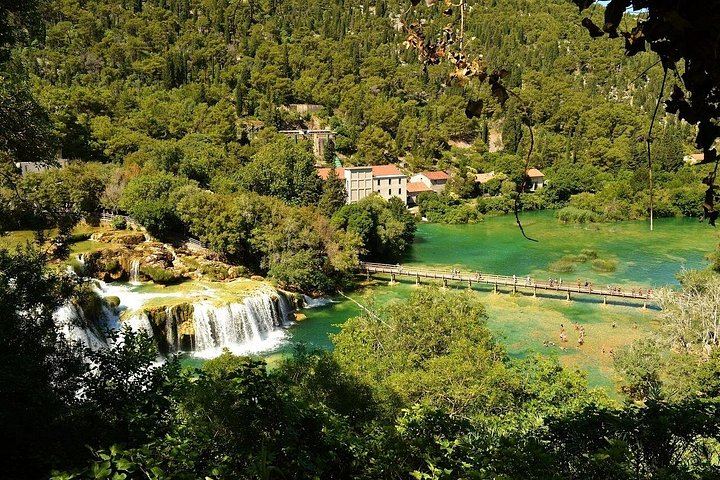 Krka Waterfalls and Skradin Tour from Split Cruise Terminal with Turina Fortress (1/10)