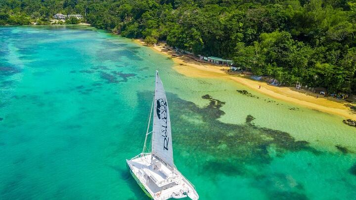 Four-Hour Dunn's River Falls Catamaran Cruise with Live DJ and Open Bar (2/12)