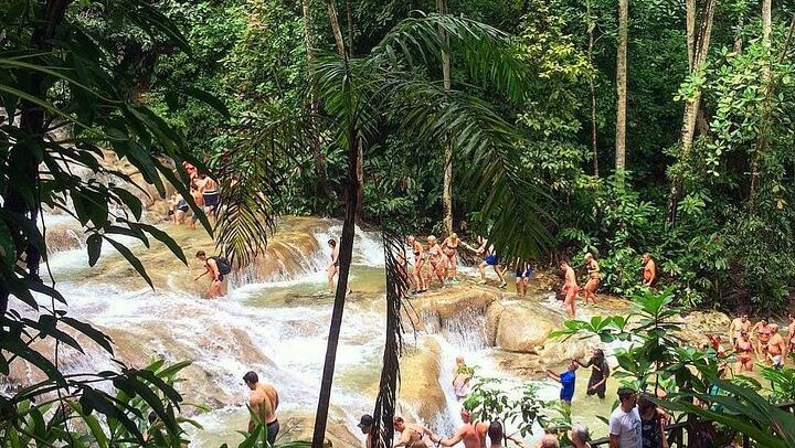Montego Bay to Dunn's River Falls and Blue Hole with Hotel Pickup and Rose Hall Stop (1/12)