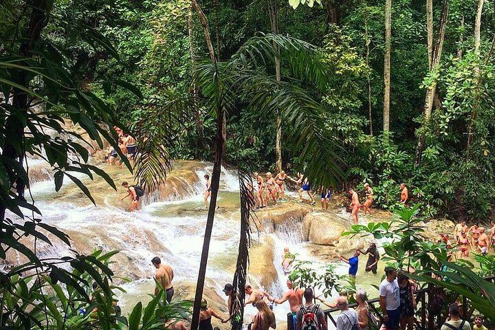 Montego Bay to Dunn's River Falls and Blue Hole with Hotel Pickup and Rose Hall Stop (1/12)