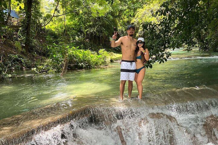 Montego Bay to Dunn's River Falls and Blue Hole with Hotel Pickup and Rose Hall Stop (8/12)