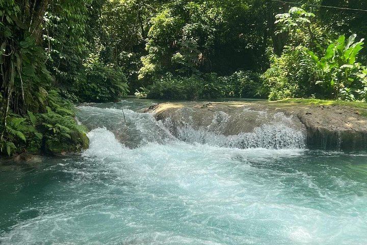 Montego Bay to Dunn's River Falls and Blue Hole with Hotel Pickup and Rose Hall Stop (7/12)