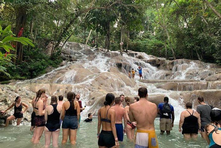 Private Montego Bay Day Trip to Blue Hole and Dunn's River Falls with Bauxite Plant Views (1/12)