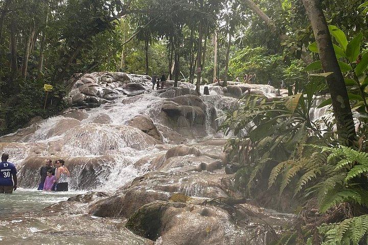 Private Montego Bay Day Trip to Blue Hole and Dunn's River Falls with Bauxite Plant Views (9/12)