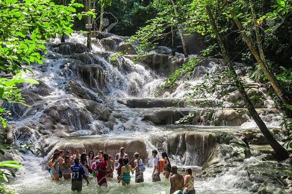 Dunn's River Falls Climb and 45-Minute Horseback Ride with Ocean Swim, Ocho Rios