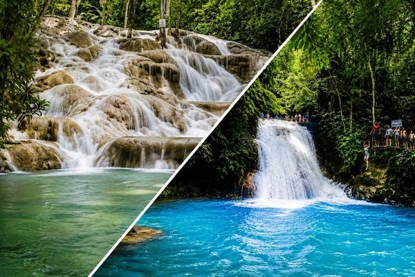 Blue Hole and Dunn's River Park Combo from Montego Bay Hotels, Entry Fees Included