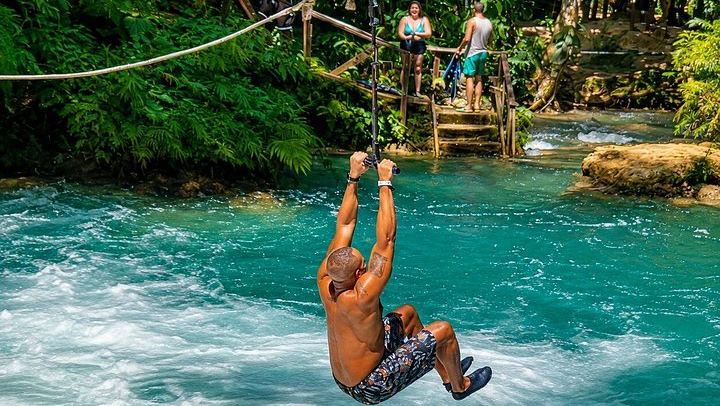 Blue Hole and Dunn's River Park Combo from Montego Bay Hotels, Entry Fees Included (4/12)