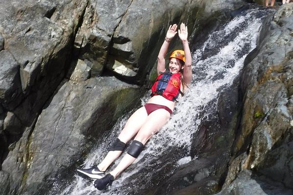 Off-Trail El Yunque Waterslides and Waterfalls, Helmets, Fajardo Start, Luquillo Option