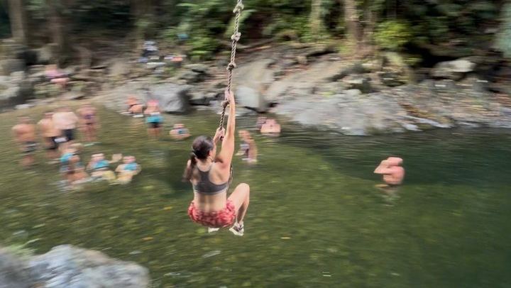 El Yunque River Pools, Rope Swings and Rock Slide with Fruit, Pickup and Luquillo Stop (1/10)