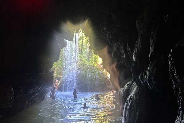 Charco Azul, Arenales Caves and Mar Chiquita Beach with Free Adult Drinks