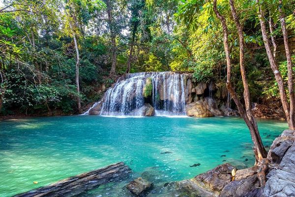 Private Day Trip from Bangkok: Erawan Falls, Rescued Elephants and Kwai Bridge