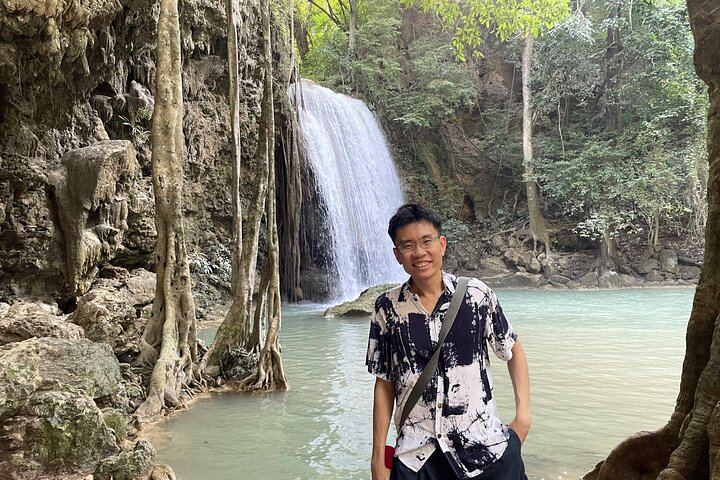 Private Erawan Falls, Wat Tham Khao Pun and Long-Tail Boat Day Tour, VIP Van Option (11/12)