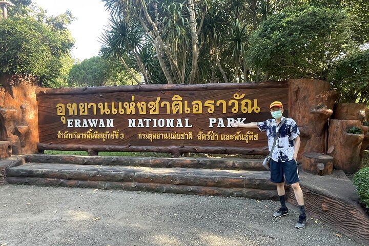 Private Erawan Falls, Wat Tham Khao Pun and Long-Tail Boat Day Tour, VIP Van Option (9/12)