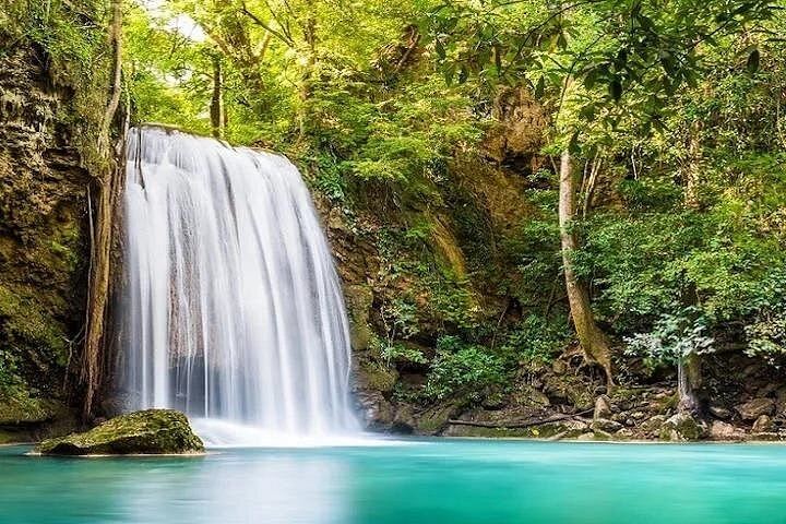 Small-Group Erawan Falls, Tham Krasae Cave and Death Railway Train from Bangkok (1/9)