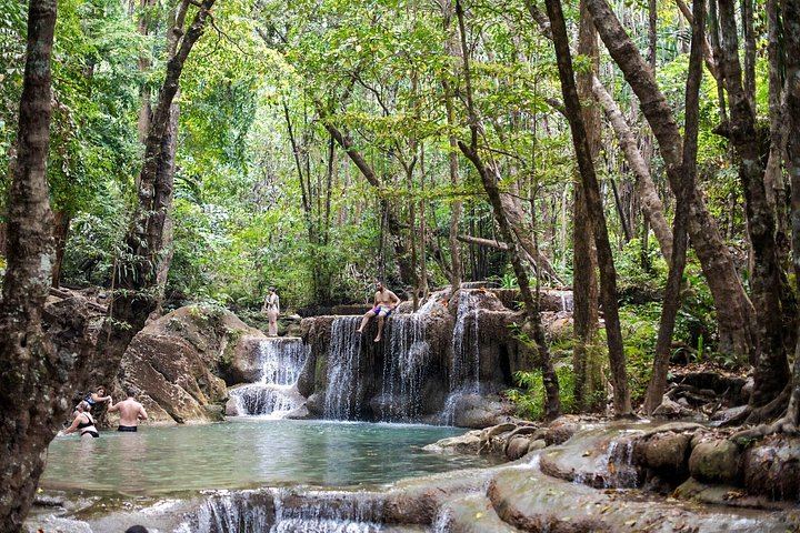 Small-Group Erawan Falls, Skywalk and Kwai Bridge Day Tour from Bangkok (1/12)