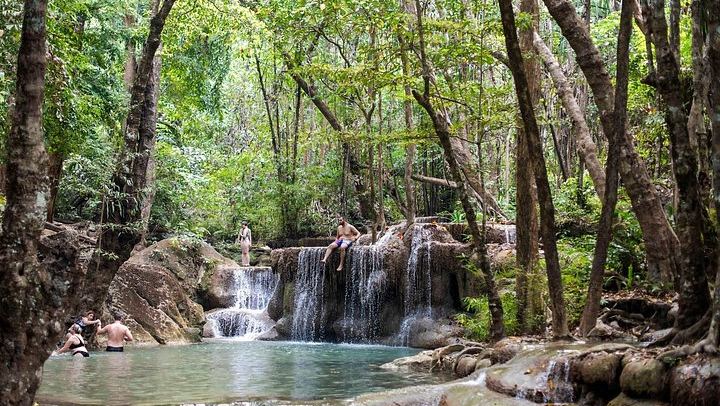 Small-Group Erawan Falls, Skywalk and Kwai Bridge Day Tour from Bangkok (1/12)
