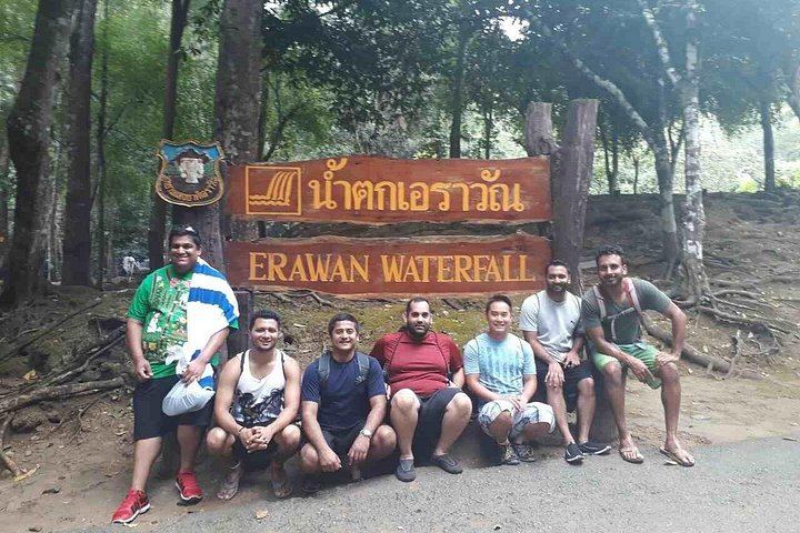 Private Erawan Falls, Bamboo Rafting and Death Railway Day Tour from Bangkok (7/11)