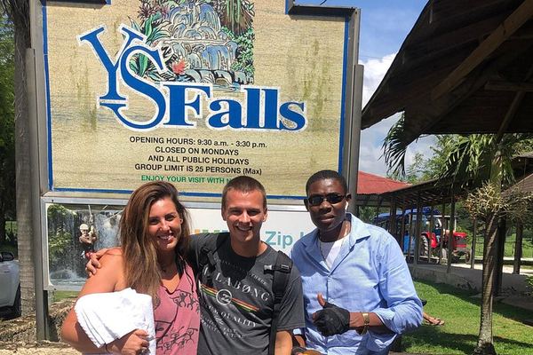 Cashless YS Falls Day Trip from Montego Bay via Middle Quarters Pepper Shrimp Route