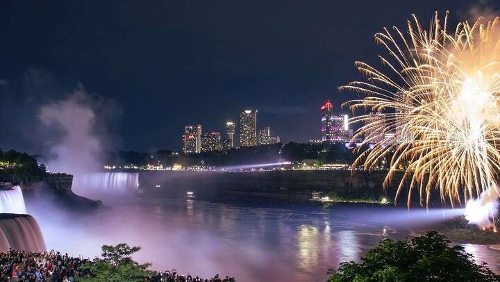 Niagara Falls Canada Walking Tour from Skylon Tower with Fireworks Viewing Spot (1/5)