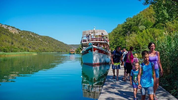 Krka Waterfalls Day Trip from Split with Primosten Beach Stop and Boat Cruise (2/12)