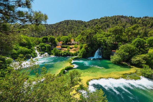 Krka Waterfalls Day Tour from Split with Boat Cruise and Optional Wine Tasting