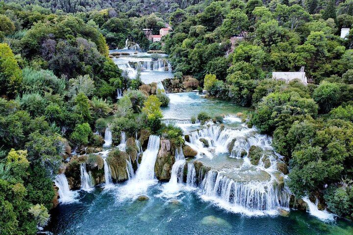 Krka Waterfalls and Skradin Beach Day Trip from Split in a Wi-Fi Coach (1/12)