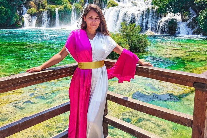 Krka Waterfalls Day Trip from Split with Primosten Beach Stop and Boat Cruise (9/12)