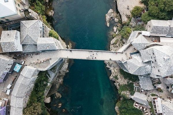 From Split: Mostar Guided Walk, Free Time and Kravice Waterfalls Park Visit