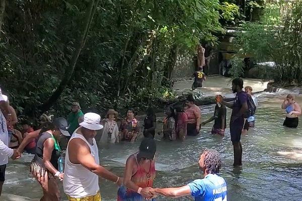 Guided Dunn's River Falls Tour with Lunch, Skip-the-Line Entry and Craft Shopping