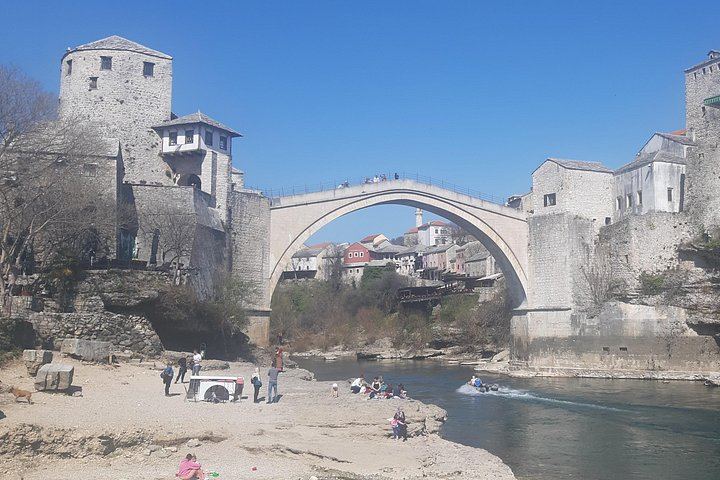 Small Group Kravica Falls and Mostar from Dubrovnik with Peljesac Bridge and Honey Stop (8/11)