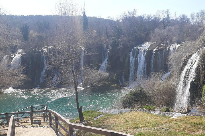 Small Group Kravica Falls and Mostar from Dubrovnik with Peljesac Bridge and Honey Stop (10/11)