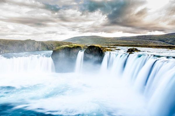 Small-Group Godafoss and Geitafoss Tour from Akureyri Cruise Terminal with Fjord Viewpoint
