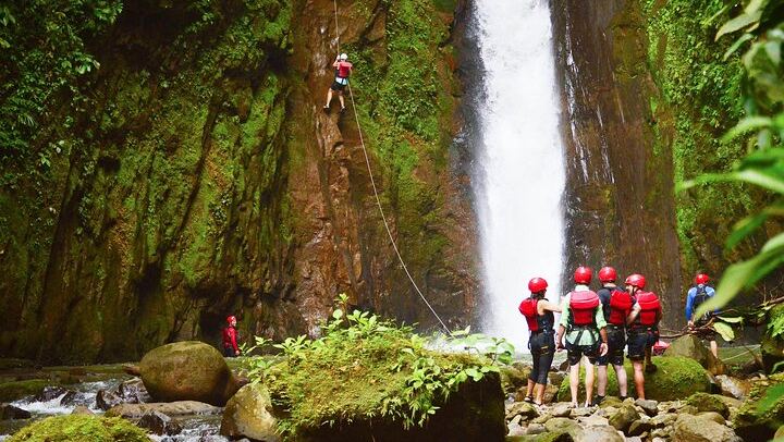 Gravity Falls Waterfall Jumping and Canyoning Tour, Small Group from La Fortuna (1/9)