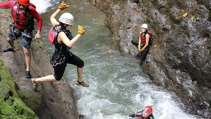 Gravity Falls Waterfall Jumping and Canyoning Tour, Small Group from La Fortuna (3/9)