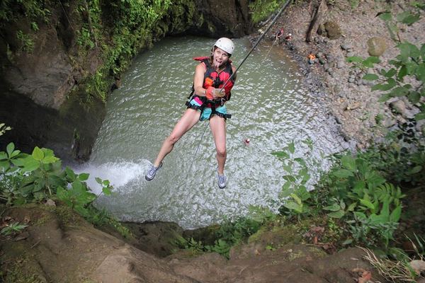 Gravity Falls Waterfall Jumping and Canyoning Tour, Small Group from La Fortuna