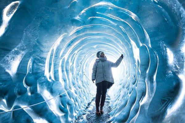 Katla Ice Cave by Super Jeep and South Coast Waterfalls, 12-Hour Small Group