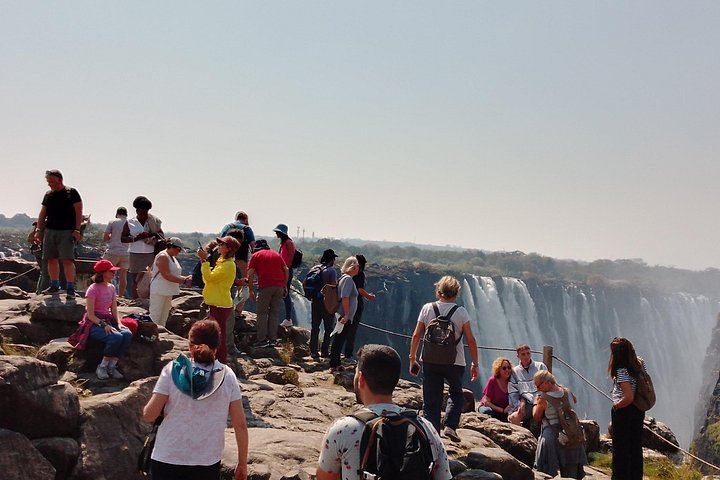Victoria Falls Two Hour Guided Walk of 16 Viewpoints with Hotel Transfers (9/12)