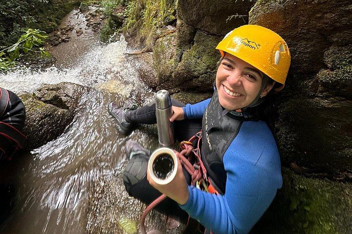 Beginner Waterfall Rappelling at La Reservita: Half Day with Community Lunch (12/12)