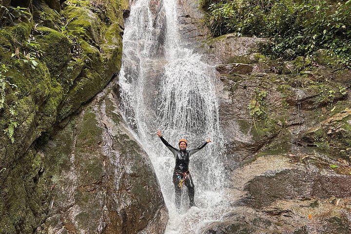 Beginner Waterfall Rappelling at La Reservita: Half Day with Community Lunch (2/12)