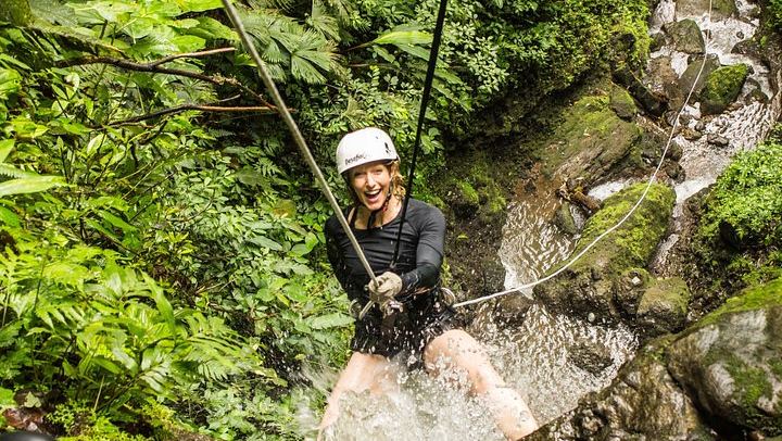 Lost Canyon Waterfall Rappelling from La Fortuna with Buffet Lunch and Pickup (2/12)