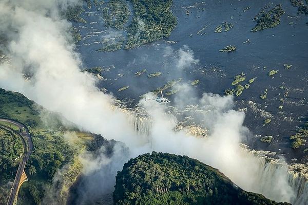 Victoria Falls Helicopter Flights with Three Flight Lengths and a Guaranteed Window Seat