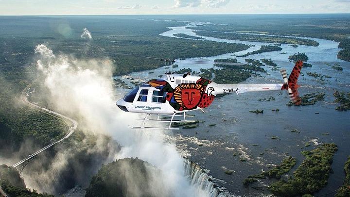 Victoria Falls 13 Minute Helicopter Flight of Angels with Four Orbits and Hotel Transfers (3/7)