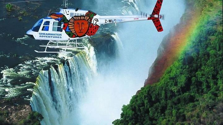 Victoria Falls 13 Minute Helicopter Flight of Angels with Four Orbits and Hotel Transfers (1/7)