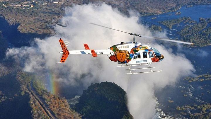 Victoria Falls 13 Minute Helicopter Flight of Angels with Four Orbits and Hotel Transfers (4/7)
