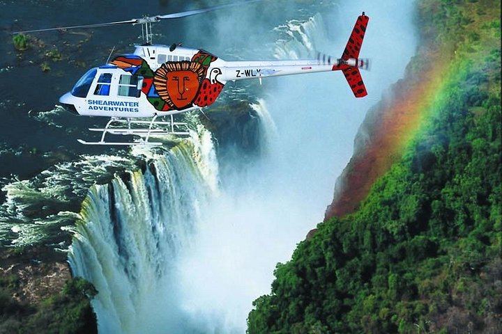 Victoria Falls 13 Minute Helicopter Flight of Angels with Four Orbits and Hotel Transfers (1/7)